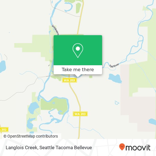 Langlois Creek map