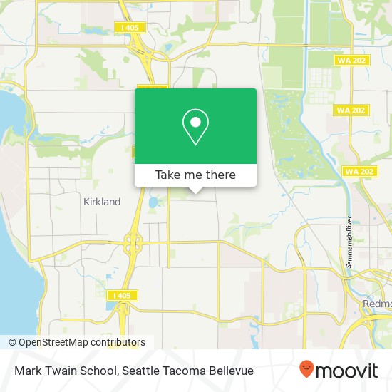 Mark Twain School map