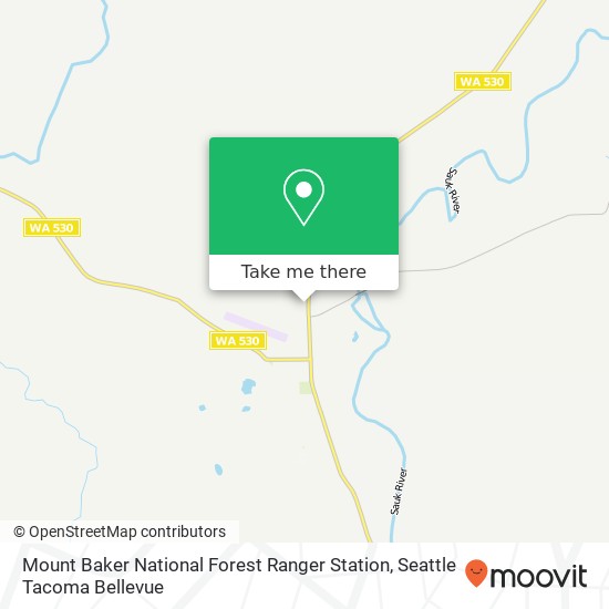 Mount Baker National Forest Ranger Station map