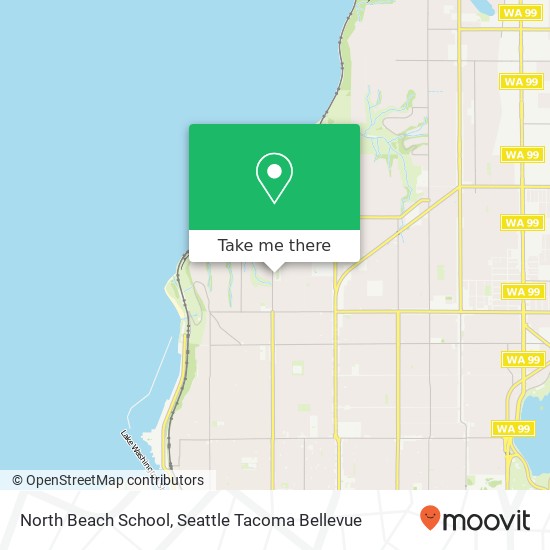 North Beach School map