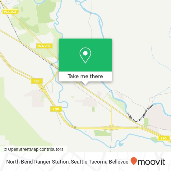 Mapa de North Bend Ranger Station
