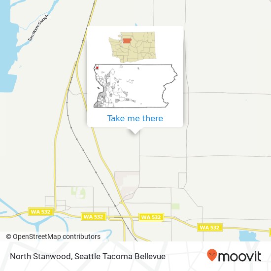North Stanwood map