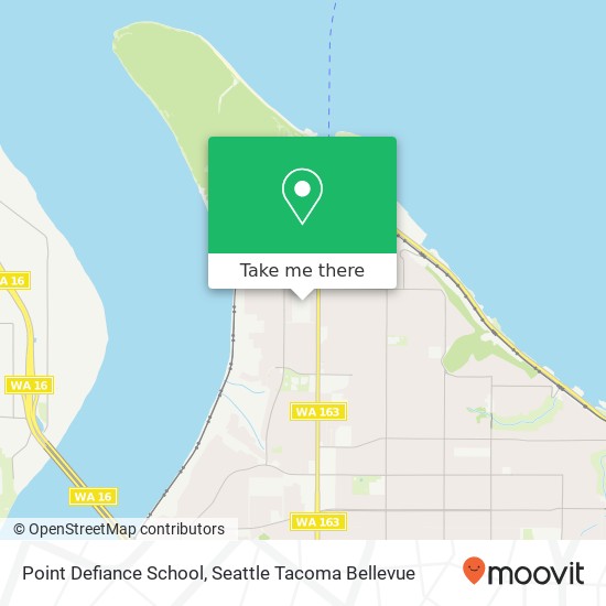 Point Defiance School map