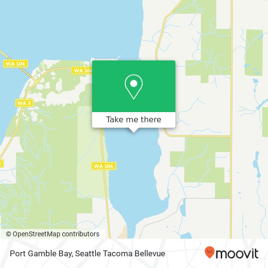 Mapa de Port Gamble Bay