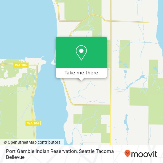 Port Gamble Indian Reservation map