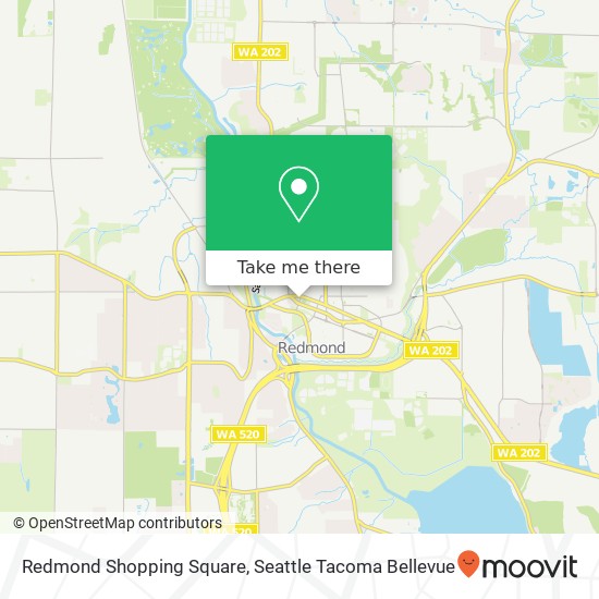 Redmond Shopping Square map