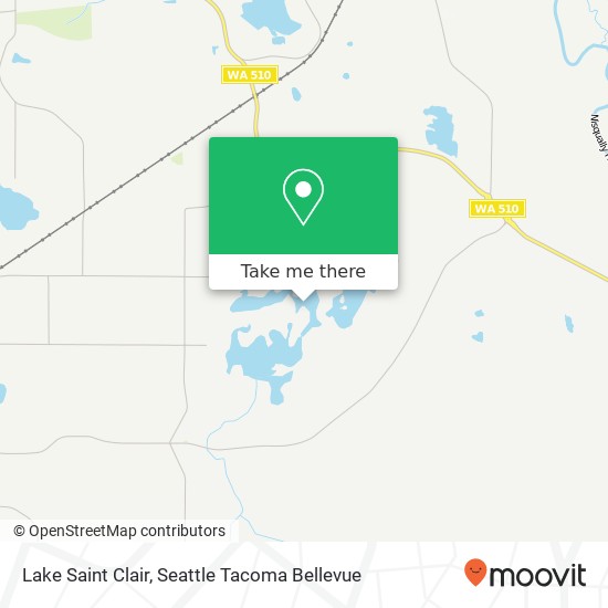 Lake Saint Clair map