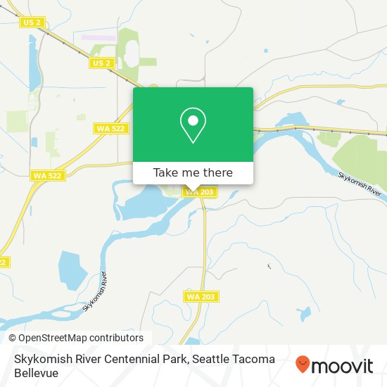 Skykomish River Centennial Park map