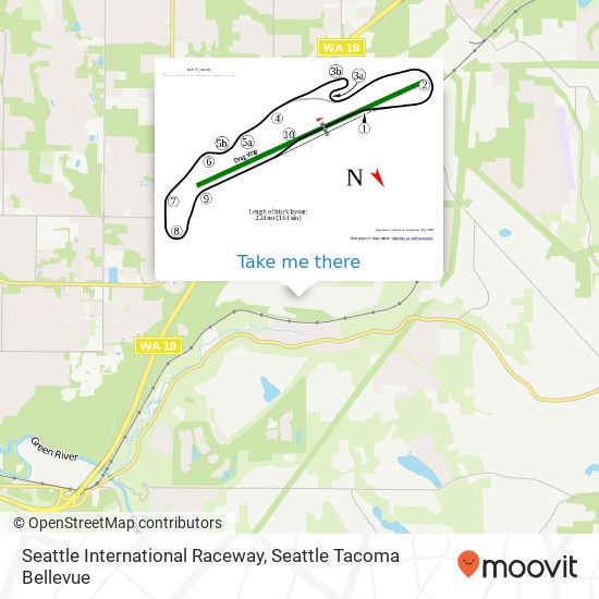 Mapa de Seattle International Raceway