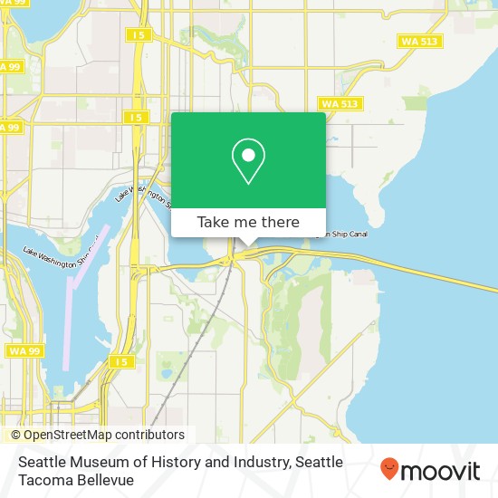 Seattle Museum of History and Industry map