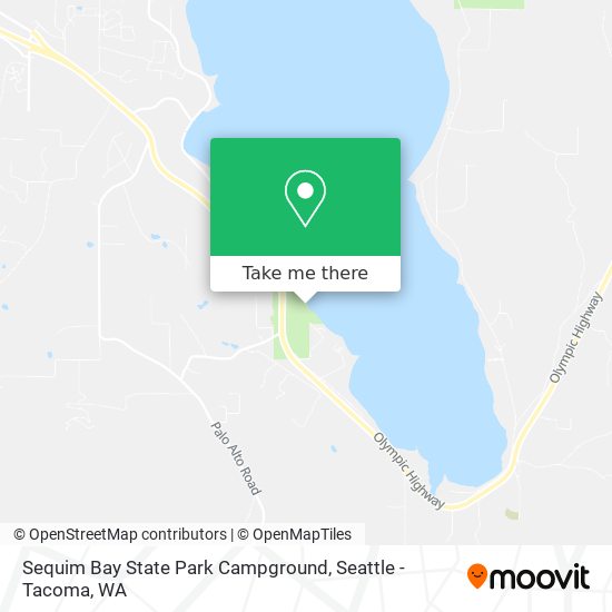 Mapa de Sequim Bay State Park Campground