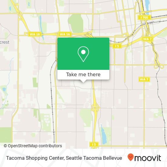 Tacoma Shopping Center map