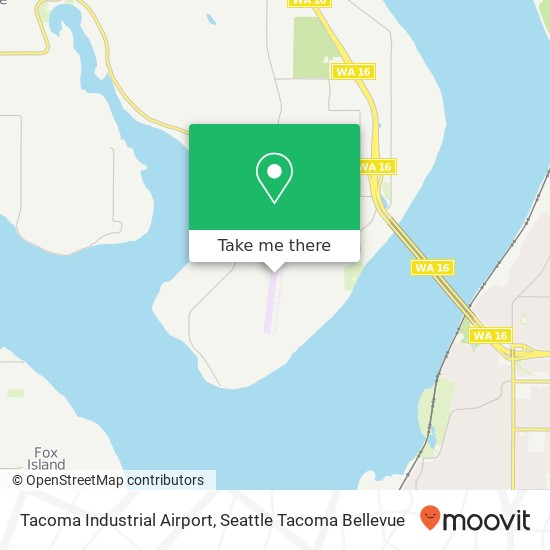 Tacoma Industrial Airport map