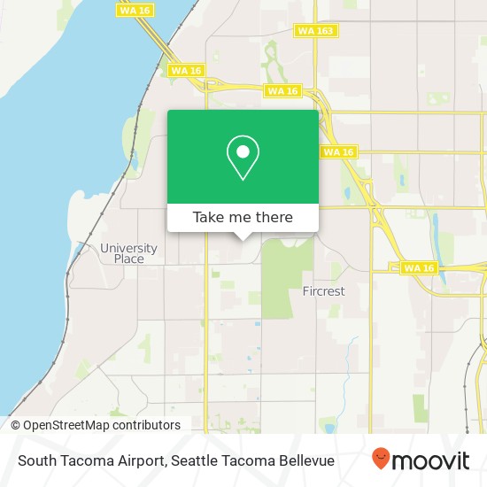 Mapa de South Tacoma Airport