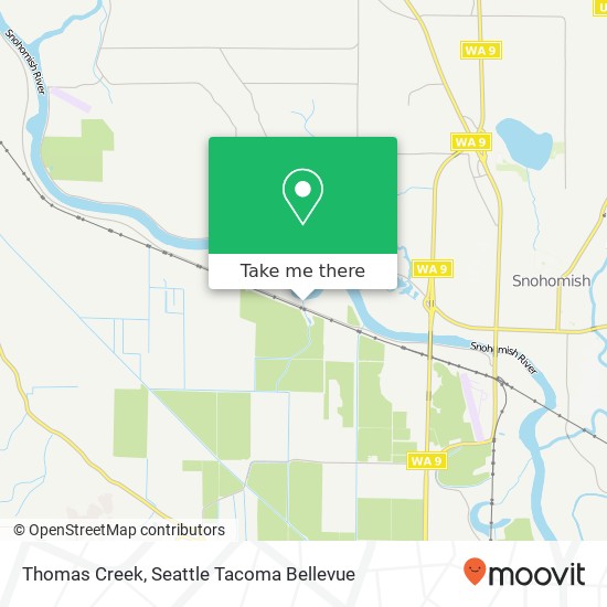 Thomas Creek map