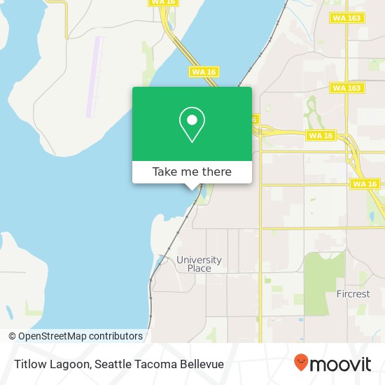 Titlow Lagoon map