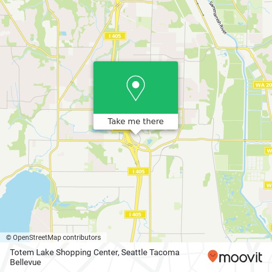 Mapa de Totem Lake Shopping Center
