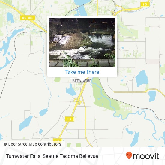 Mapa de Tumwater Falls