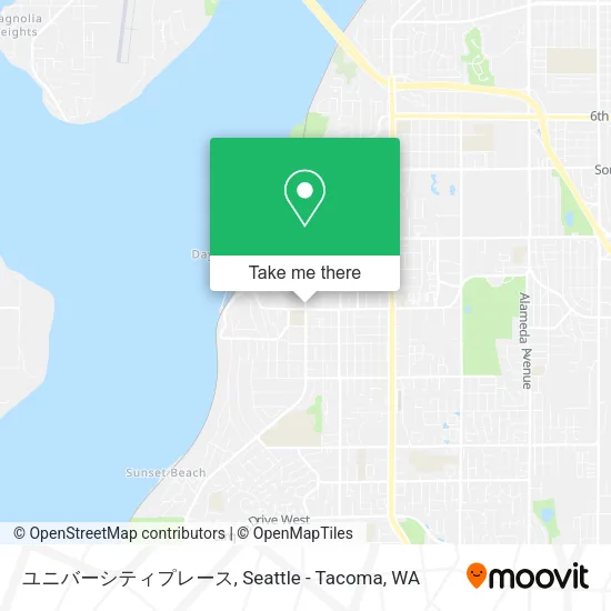 Mapa de ユニバーシティプレース