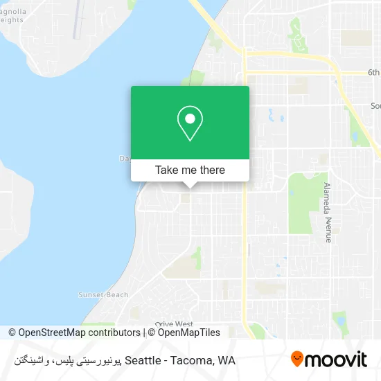 Mapa de یونیورسیتی پلیس، واشینگتن