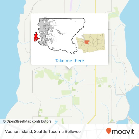 Mapa de Vashon Island