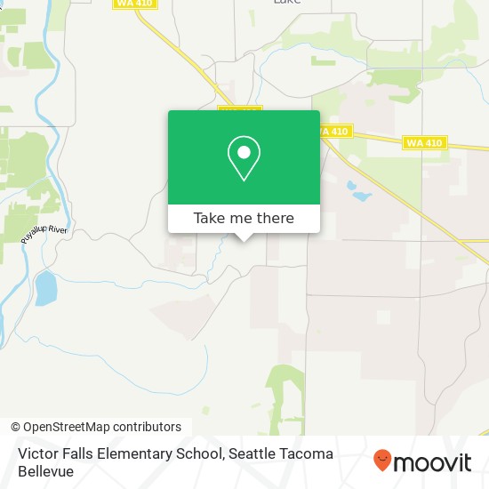 Victor Falls Elementary School map