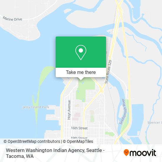 Western Washington Indian Agency map