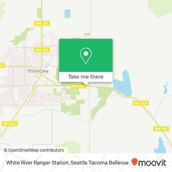 White River Ranger Station map