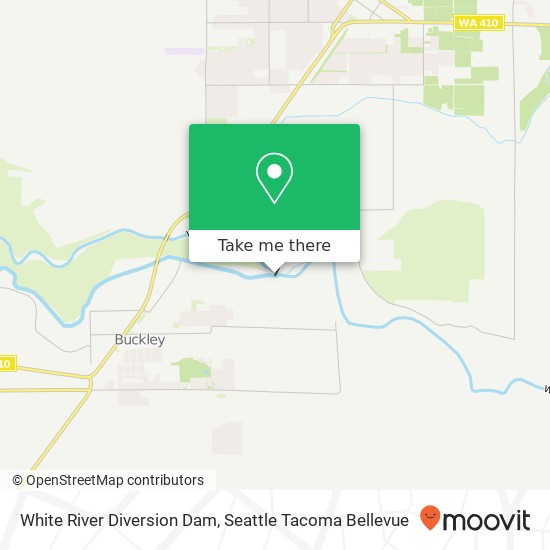 White River Diversion Dam map