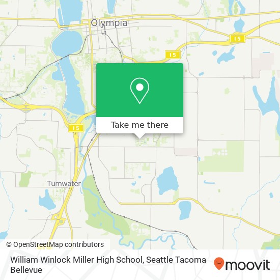 Mapa de William Winlock Miller High School