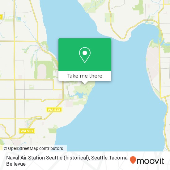 Naval Air Station Seattle (historical) map