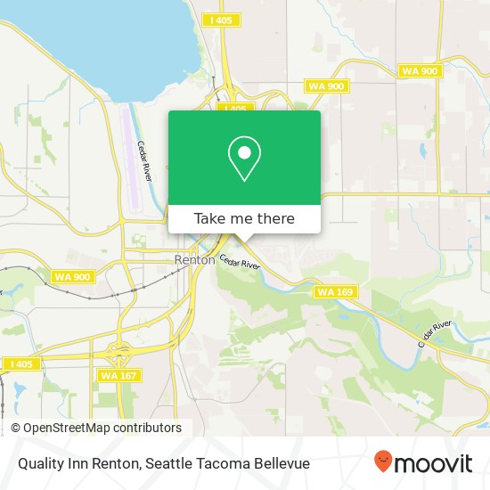 Quality Inn Renton map