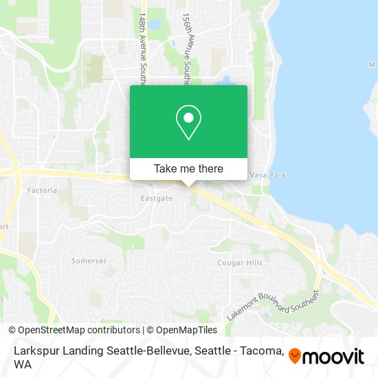 Mapa de Larkspur Landing Seattle-Bellevue