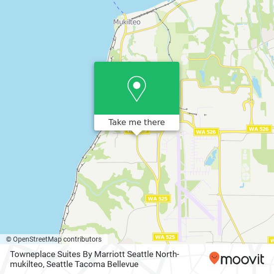 Mapa de Towneplace Suites By Marriott Seattle North-mukilteo