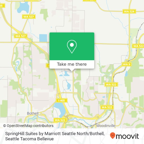 Mapa de SpringHill Suites by Marriott Seattle North / Bothell