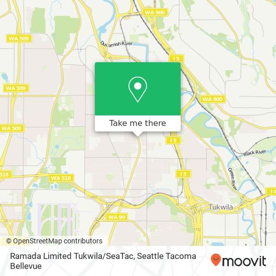 Ramada Limited Tukwila/SeaTac map