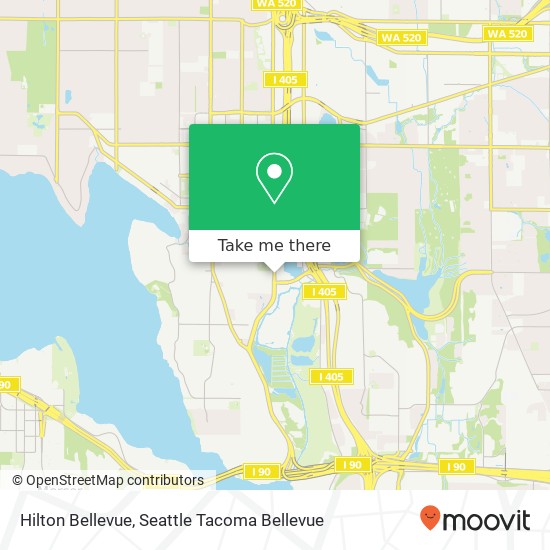 Hilton Bellevue map