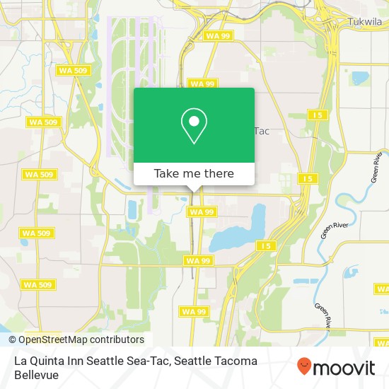 La Quinta Inn Seattle Sea-Tac map