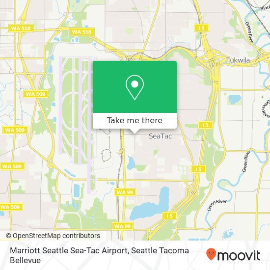 Mapa de Marriott Seattle Sea-Tac Airport