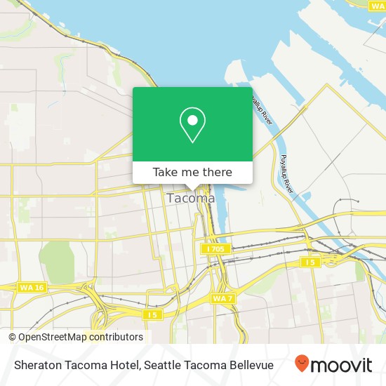 Mapa de Sheraton Tacoma Hotel