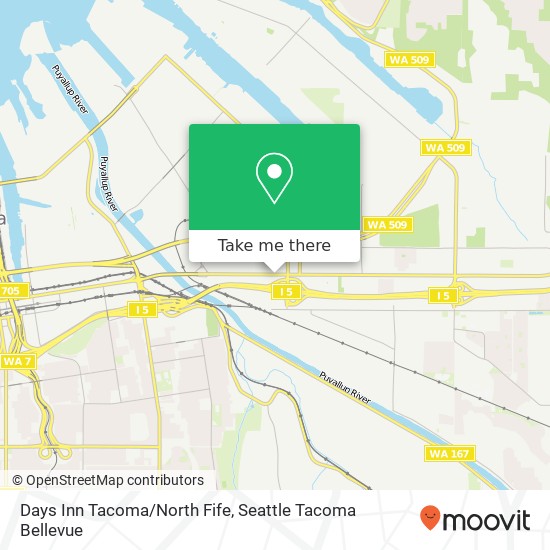 Days Inn Tacoma/North Fife map