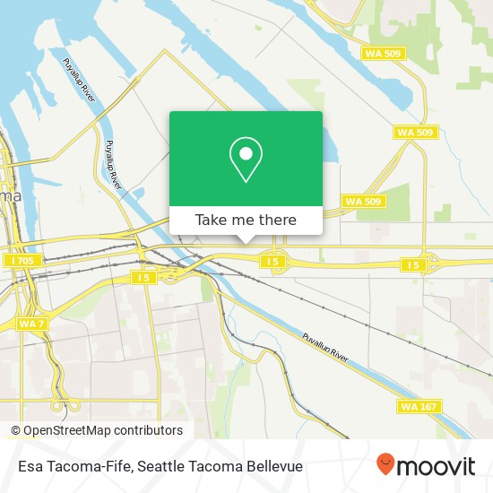 Mapa de Esa Tacoma-Fife