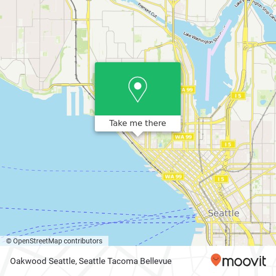 Oakwood Seattle map