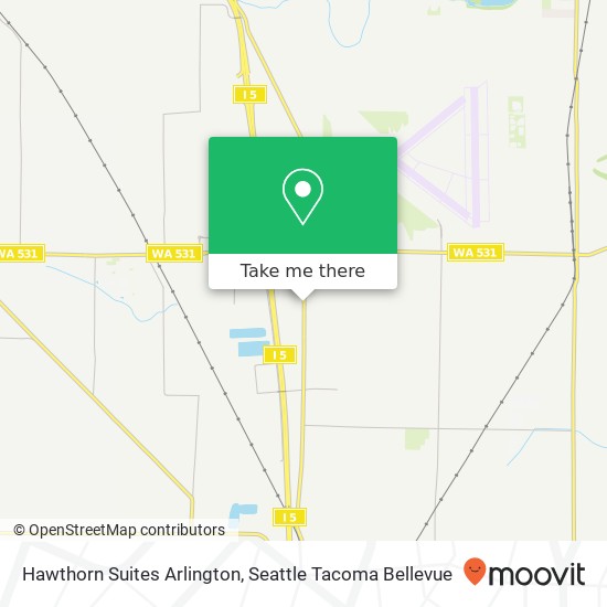 Hawthorn Suites Arlington map