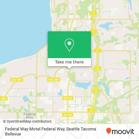 Mapa de Federal Way Motel   Federal Way