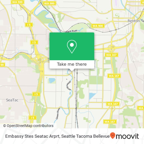 Embassy Stes Seatac Arprt map