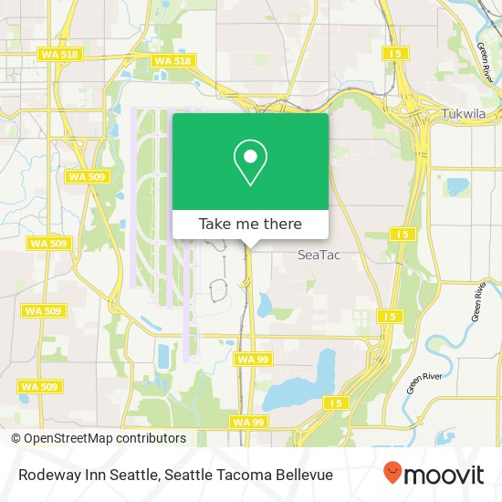 Rodeway Inn Seattle map