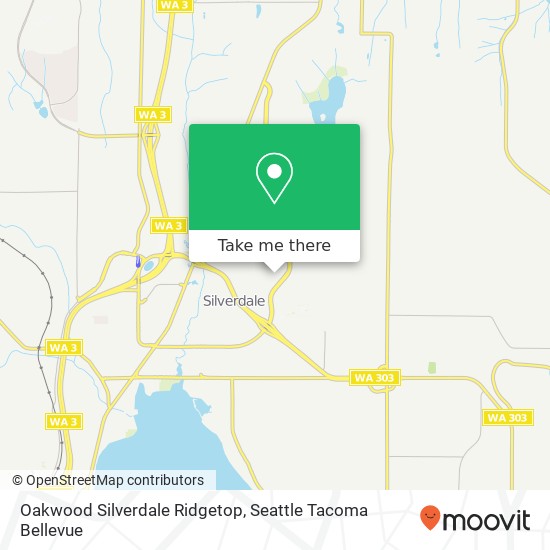 Mapa de Oakwood Silverdale Ridgetop