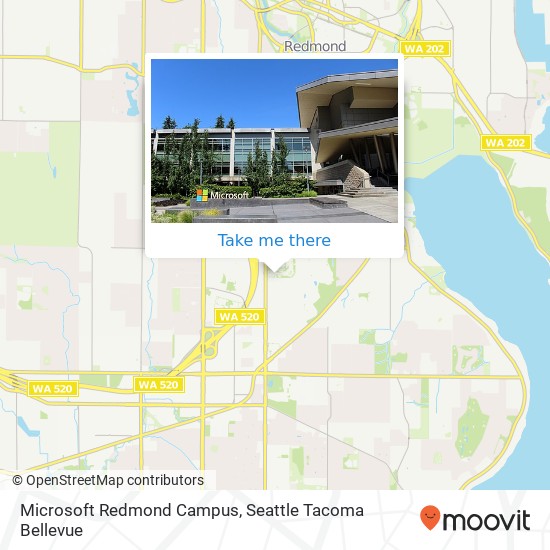 Mapa de Microsoft Redmond Campus