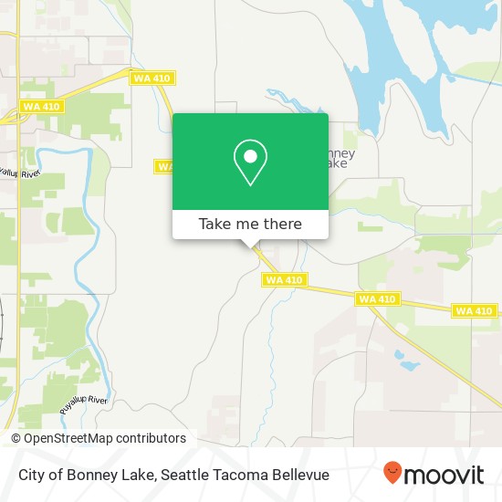 Mapa de City of Bonney Lake